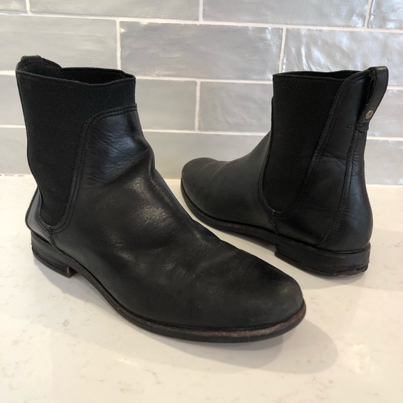 Timberland Shoes - Timberland Chelsea Black Leather Slip-on Fall Ankle Defender Boots